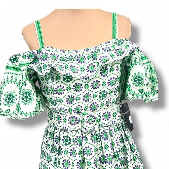 MADISON TARA Ruffled Poplin Sundress  NWT 8 CoastalCowgirl Rodeo HonkeyTonk - Picture 3 of 8